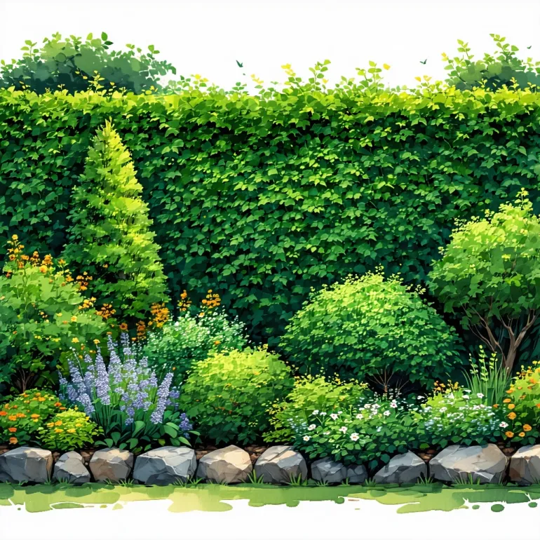 Лучшие растения для живой изгороди